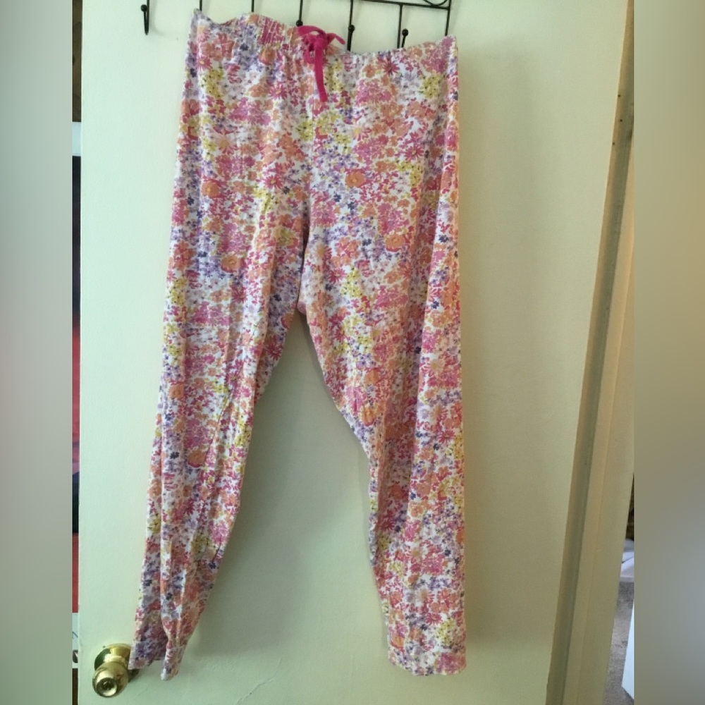 Primark Pink Floral Elastic Waist Lounge Pants